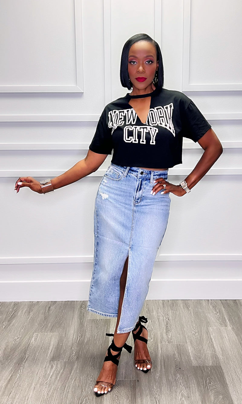 NYC Crop Top:FINAL SALE