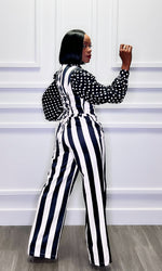 Striped It Up Vest Pants Suit