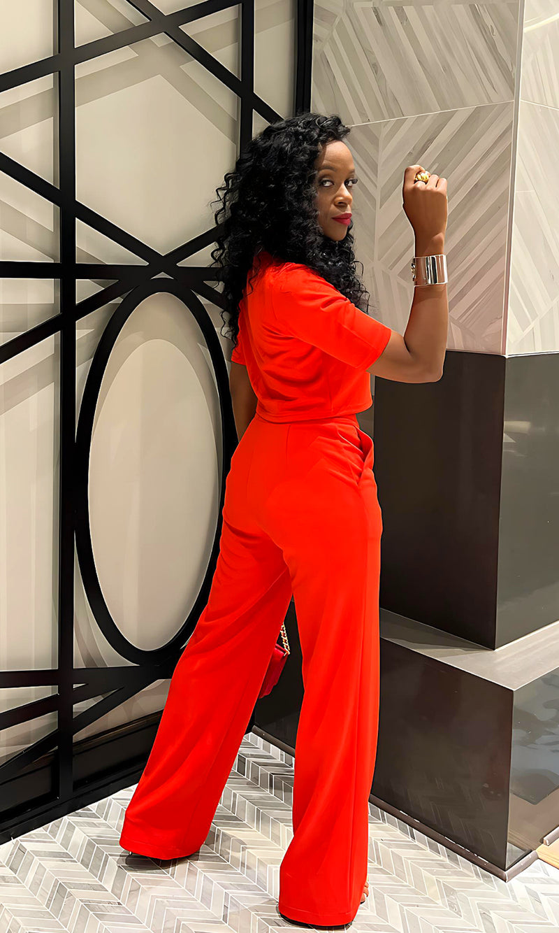 Trenton Tomato Red Pants Set