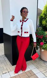Halo Highwaist Red Spandex Pants