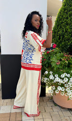 Summer In Italy Red Pants Set