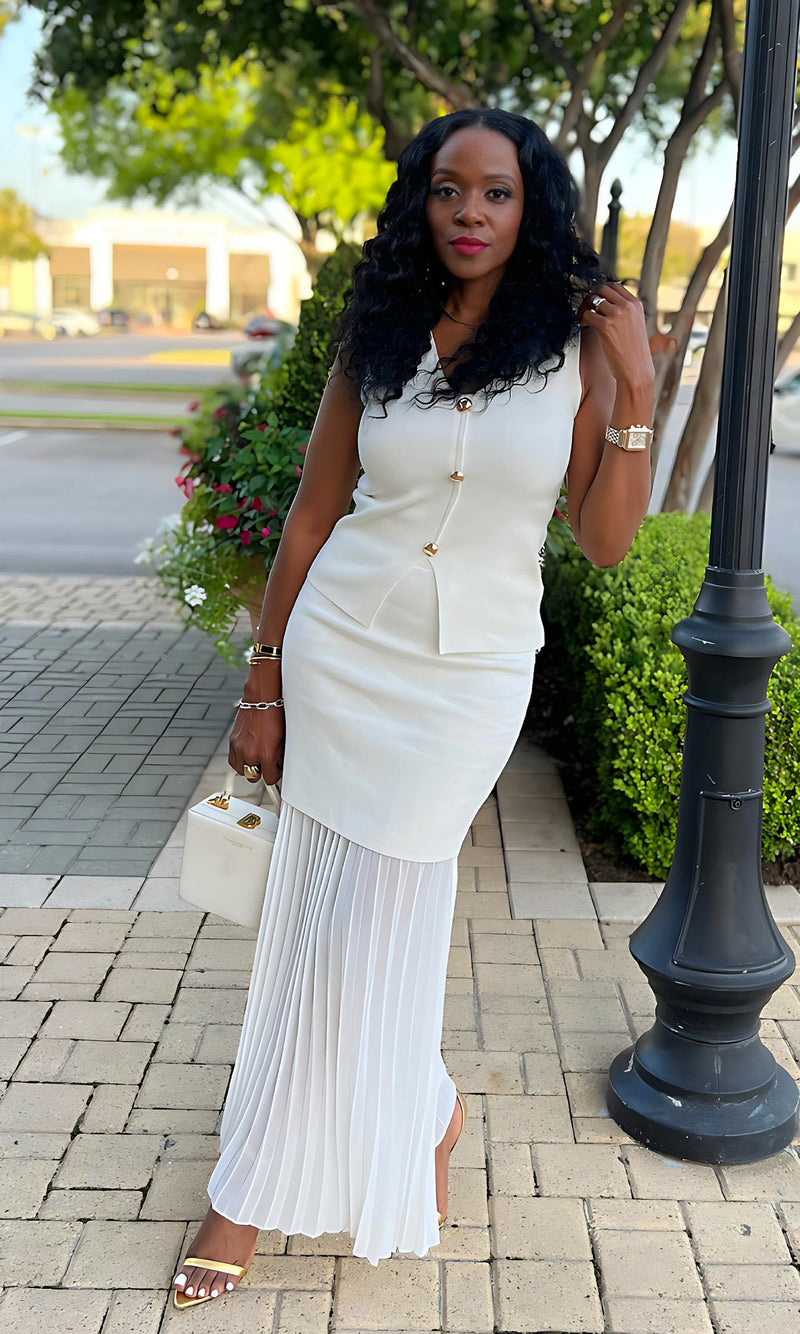 Sevyn WHITE Skirt Set