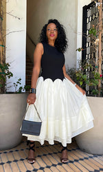 Capri Black and White Dress