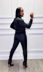 BLACK FRIDAY DEAL: Emily Black Striped Jogger Set - FINAL SALE