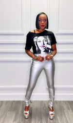 Liquid Silver Pants