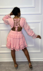 Myra Pink Mini Dress