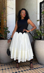 Capri Black and White Dress