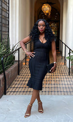 Bryce Black Bandage Dress