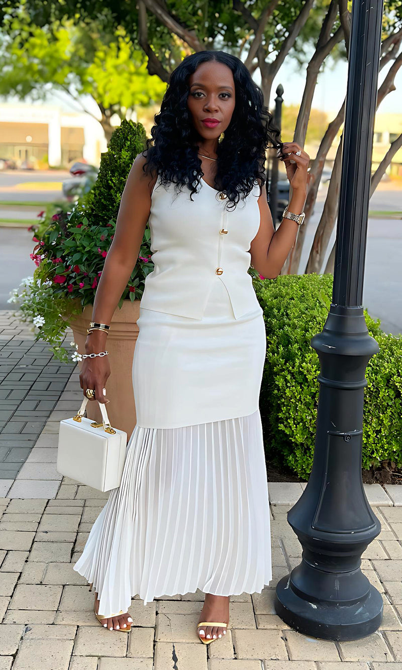 Sevyn WHITE Skirt Set