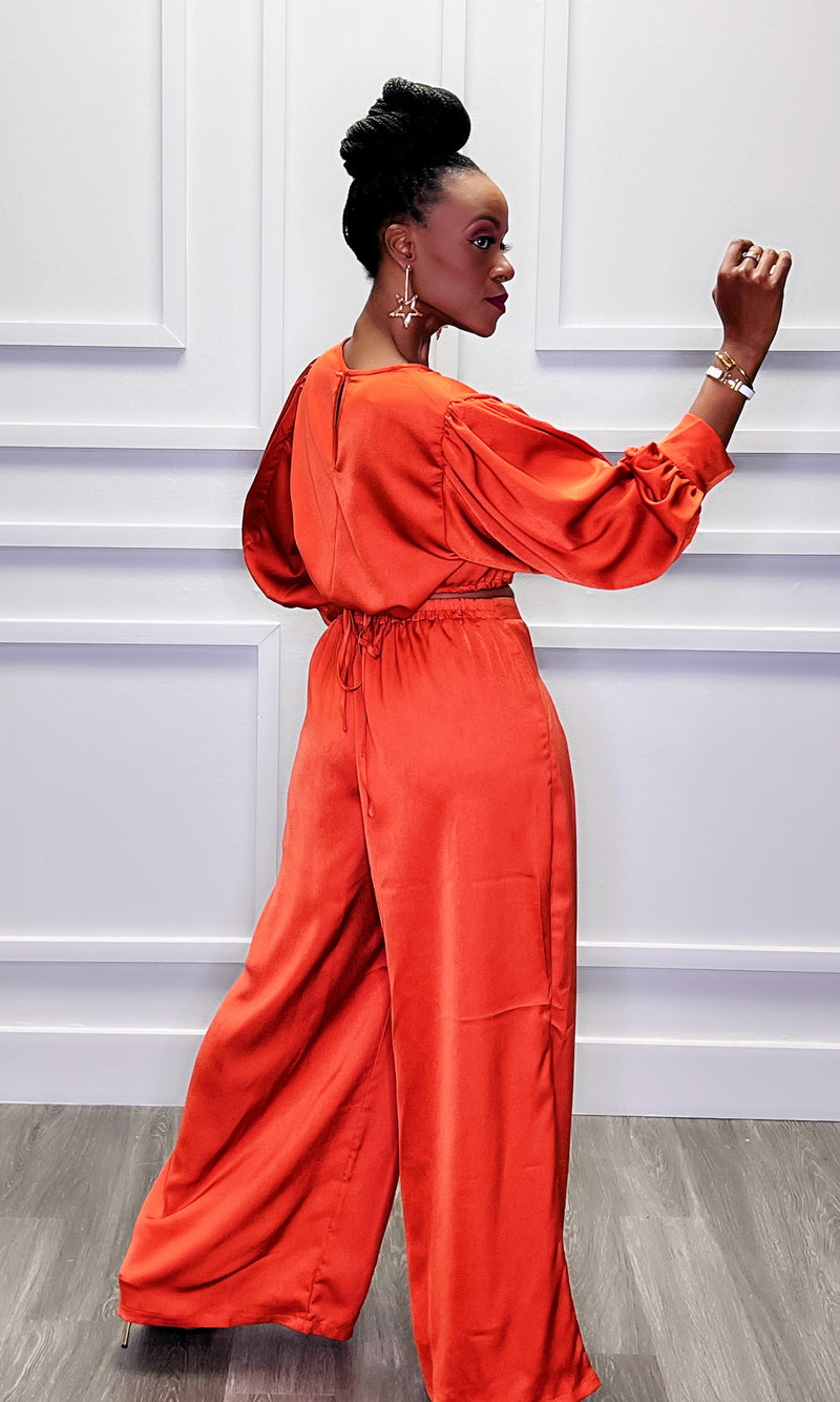Levi Orange Pants Set