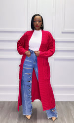 Cardi Fuchsia Duster Cardigan