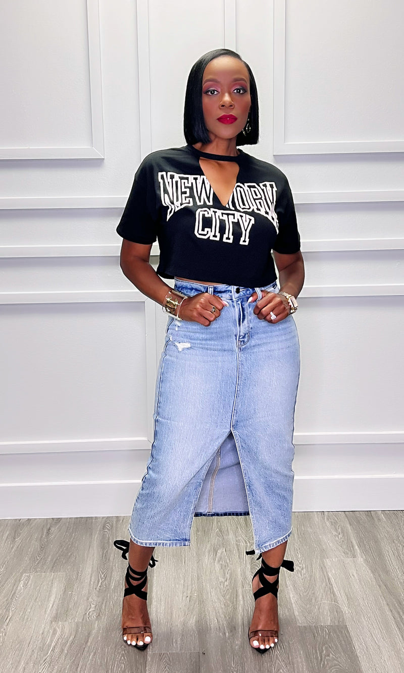 NYC Crop Top:FINAL SALE