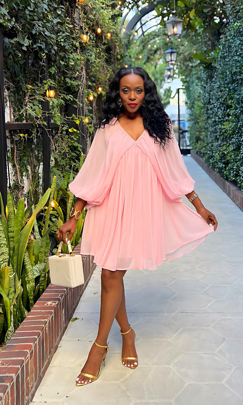 Soft Girl Era Pink Dress