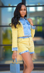 Taylor Tweed Shorts Set