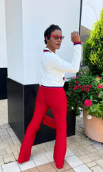 Halo Highwaist Red Spandex Pants