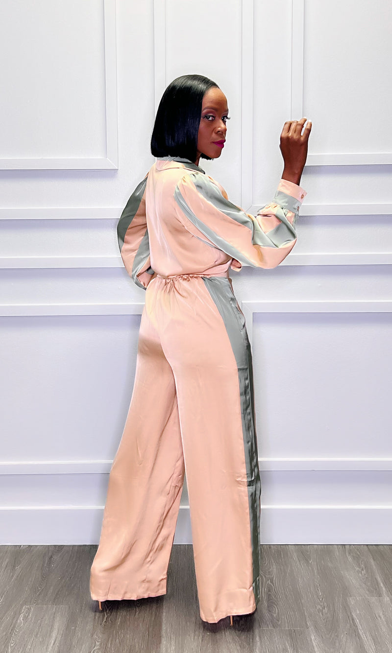 Sage Champagne Pants Set