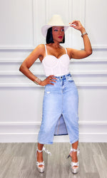 Destiny Denim Skirt:FINAL SALE