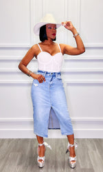 Destiny Denim Skirt:FINAL SALE