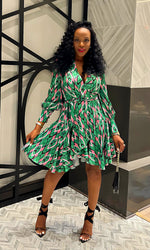 Wendell GREEN Wrap Dress