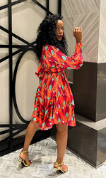 Wendell ORANGE Wrap Dress