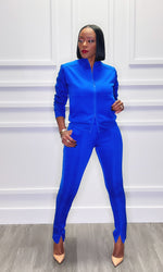 BLACK FRIDAY DEAL: Emily Blue Striped Jogger Set - FINAL SALE