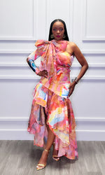 Picasso Mauve Ruffled Skirt