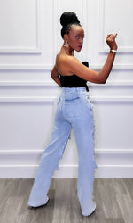 Robin Ribbon Black Crop Top