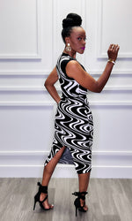All The Swirls Midi Skirt