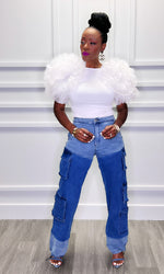 Dipped in Denim Cargo Jeans