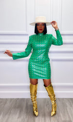 Glo Grommet Green Dress:FINAL SALE