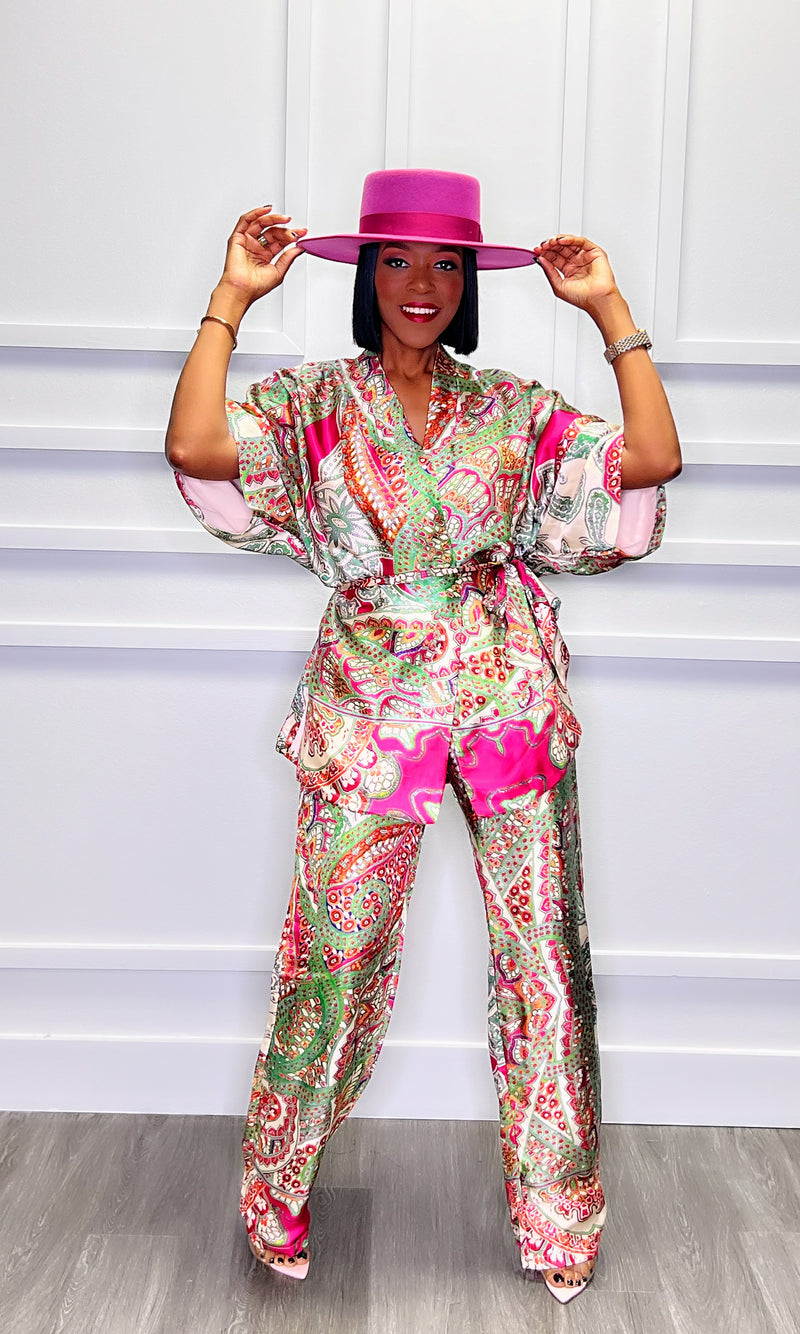 Paisley Kimono Blazer:FINAL SALE